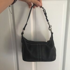 Coach black mini purse